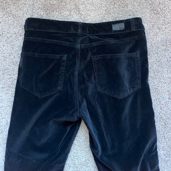 PAIGE black velvet boot cut jeans, size 27, EUC - Picture 6 of 9
